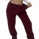 pantalone felpato con polsino cold